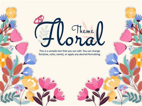 Free - Floral Presentation Theme for PowerPoint and Google Slides