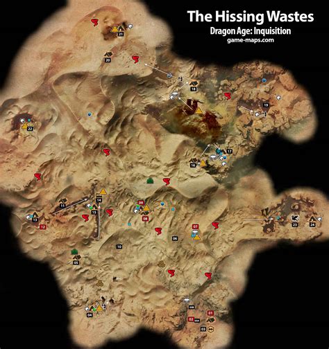 The Hissing Wastes Dragon Age: Inquisition Map