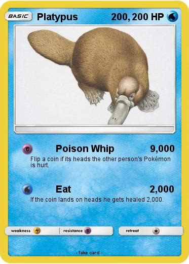 Pokémon Platypus 200 200 - Poison Whip 9,000 - My Pokemon Card