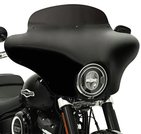 Memphis Shades Batwing Fairing 5" Black Windshield Polished Kit Harley – American Classic Motors