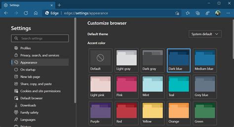 Microsoft brings new theme configuration to Microsoft Edge browser