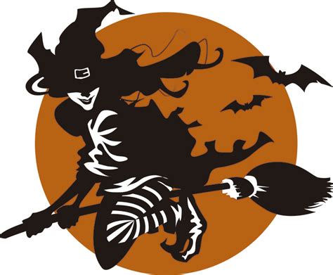 Halloween Witch Wall Sticker - TenStickers