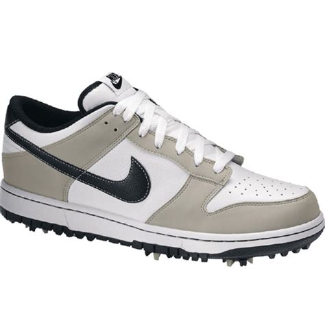 Nike Dunk NG Golf Shoes - Mens White/Black/Granite at InTheHoleGolf.com