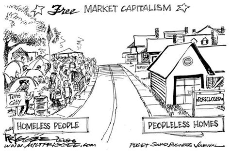 it's all one thing: Capitalism and communism cartoons | Capitalism, Free market, Homeless people