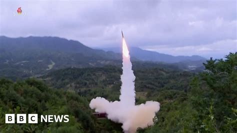 North Korea reveals train-launched missile system - BBC News