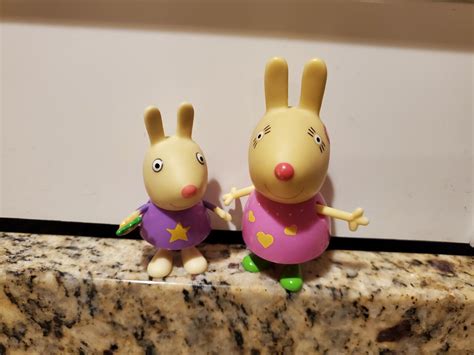 PEPPA PIG REBECCA + MUMMY RABBIT FIGURES MRS RABBIT BUMP | eBay