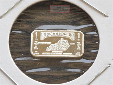 Kentucky 1 Gram Silver Fractional Silver Bar Ingot Delmarva D0779