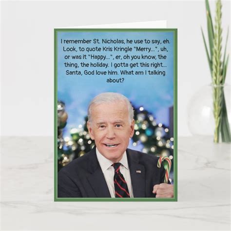 Christmas Biden Card | Zazzle