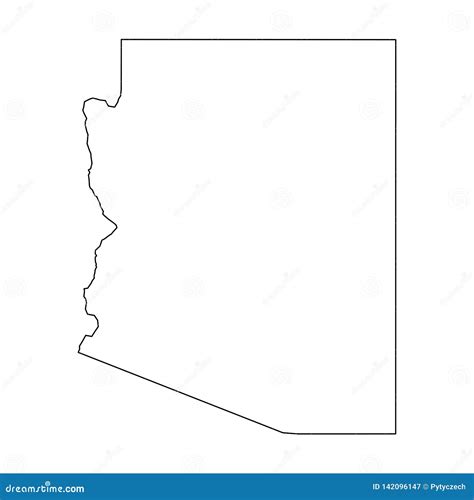 Arizona State Map Outline