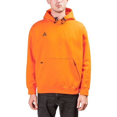 Nike Cotton Hoodie in Orange for Men - Lyst