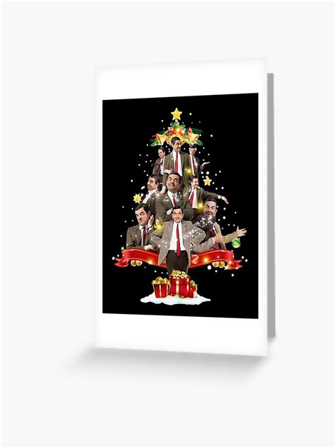 "Mr Bean Christmas Tree" Greeting Card for Sale by ClothingBently ...