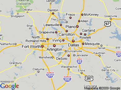 Grand Prairie, Texas Map