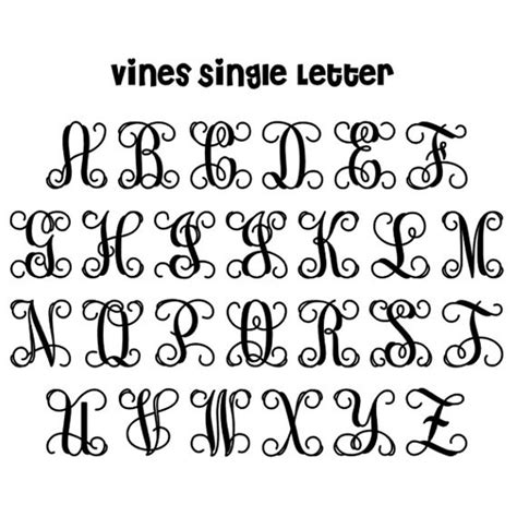 Single Letter Monogram Sticker Monogram Car Decal Vinyl - Etsy