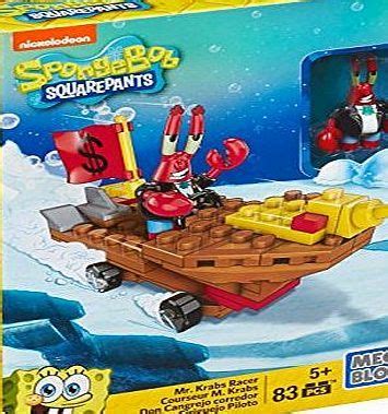 Mega Bloks Toy - SpongeBob Squarepants Mr. Krabs Racer Figure Building Kit Whats making waves in ...