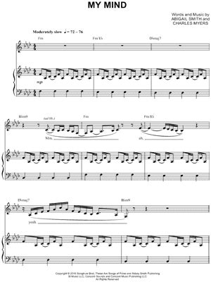 YEBBA "My Mind" Sheet Music for Beginners in A Minor - Download & Print - SKU: MN0249558