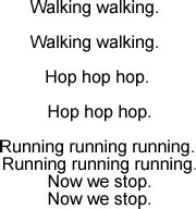 Walking, Walking: Song Lyrics and Sound Clip