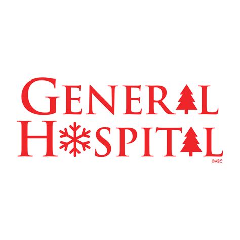 General Hospital Holiday Logo Die Cut Sticker | ABC Shop