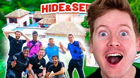 SIDEMEN REVERSE HIDE & SEEK IN MARBELLA MANSION REACTION - YouTube