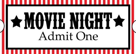 Movie night ticket clipart 2 - Clipartix
