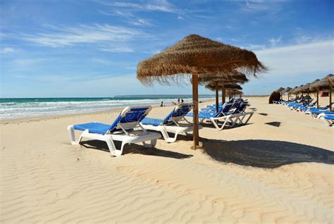 Zahara De Los Atunes, Atlanterra Beach, Cadiz Province, Spain Stock Image - Image of leisure ...