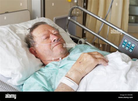 Portrait of sick old man in hospital bed Stock Photo, Royalty Free Image: 72224668 - Alamy