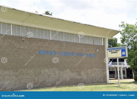 Watkins Overton High School, Memphis, TN Editorial Image - Image of ...