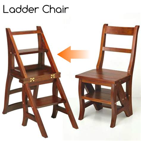 Step Ladder Chair | Step Chair In Malaysia | Library Step Chair Stool