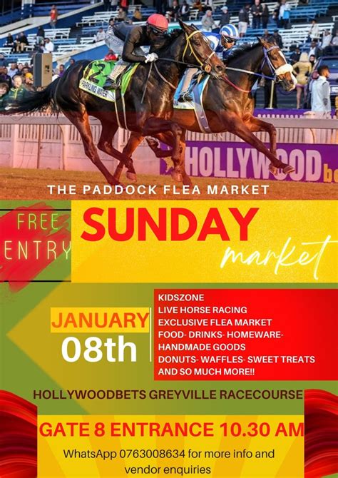 The Paddock Flea Market at Hollywood bets Greyville Racecourse ...