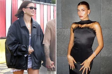 Hailey Bieber 'responds' to pregnancy rumors as she poses in furry ...