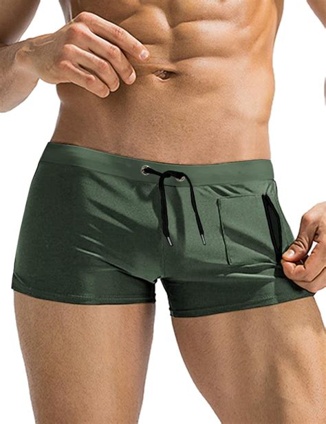 COOFANDY Mens Swim Trunk Swimming Short Swimsuit Swimwear Boardshort with Pocket : Amazon.in ...