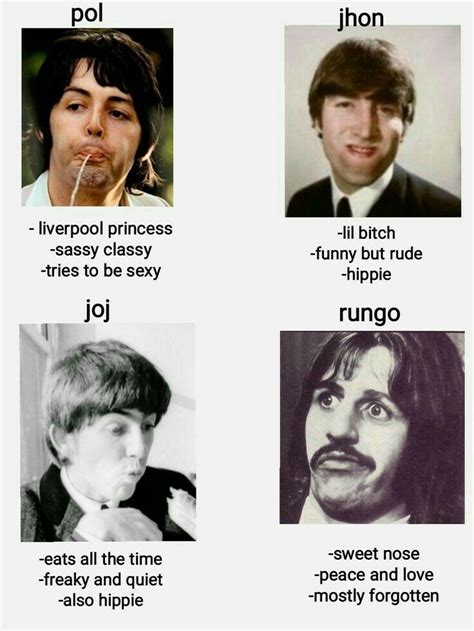 Pin by Mashed Potatoe on 60s 70s 80s 90s | Beatles funny, The beatles members, Beatles meme