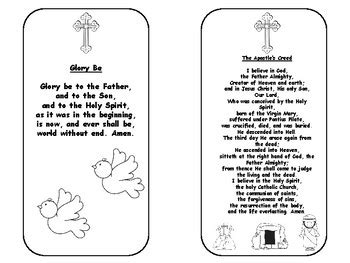 Catholic Prayer Bookmarks by Ginger Nuts About Teaching | TpT