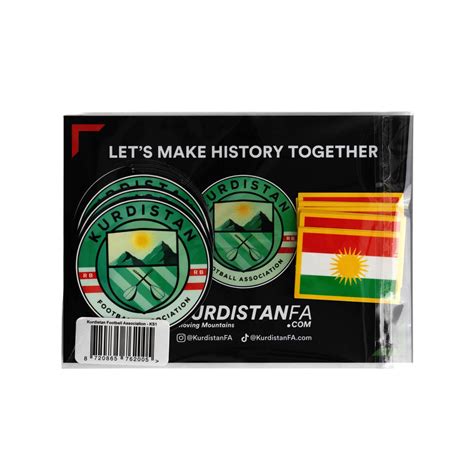 Kurdistan Flag Stickers - 20 Kurdistan Flag and Logo Stickers – Kurdistan FA