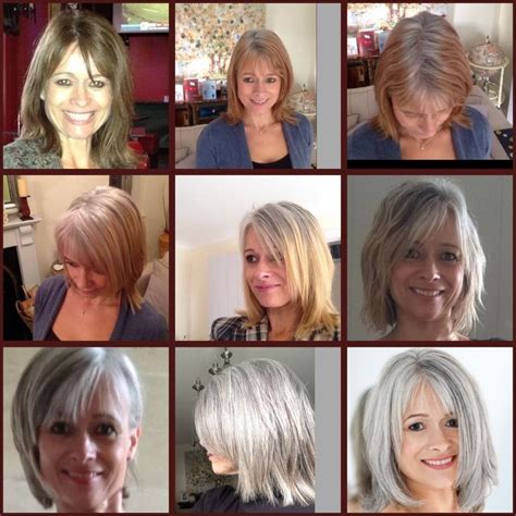 17 Migliori Idee Su Gray Hair Transition Su Pinterest Diventare Grigio ...