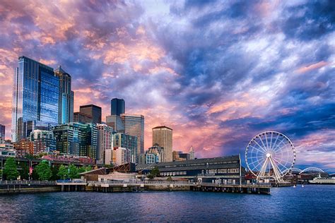 Seattle Sunset Wallpapers - Top Free Seattle Sunset Backgrounds - WallpaperAccess