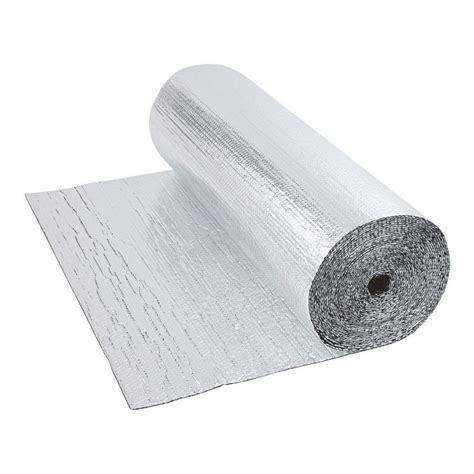 1 x 30m x 1m Double Foil Double Bubble Aluminum Insulation Roll Heat Double Bubble Solar Attic ...