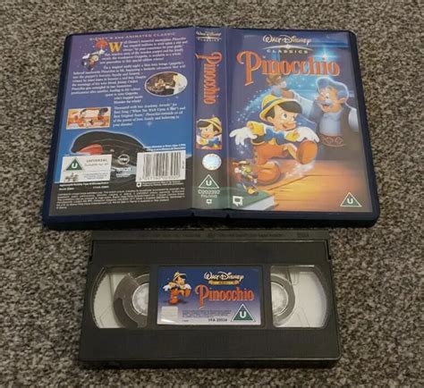 WALT DISNEY CLASSICS Pinocchio Gepeto Jiminy Cricket Pal Vhs Video Kids Children EUR 5,73 ...