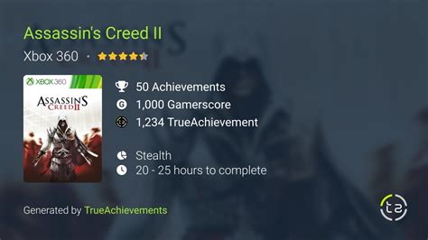 Assassin's Creed II (AC 2) Achievements | TrueAchievements