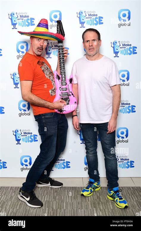 Dominic Byrne and Chris Moyles at Global's Make Some Noise Appeal Day, set up by Global, to ...