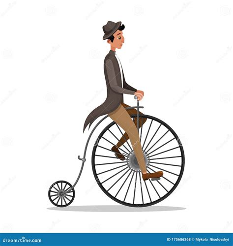 Red Penny Farthing Vector Illustration | CartoonDealer.com #115144994