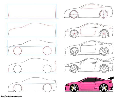 Image result for how to draw a car | Dibujos de autos faciles, Como ...