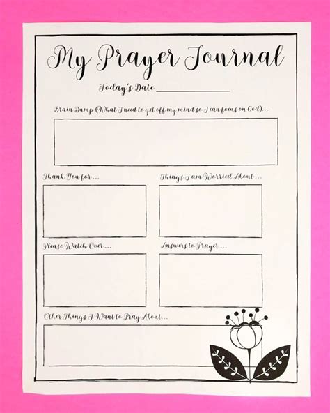 Daily Prayer Journal