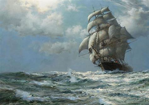 Montague dawson montague dawson poster montague dawson | Etsy in 2021 | Ship paintings, Sailing ...