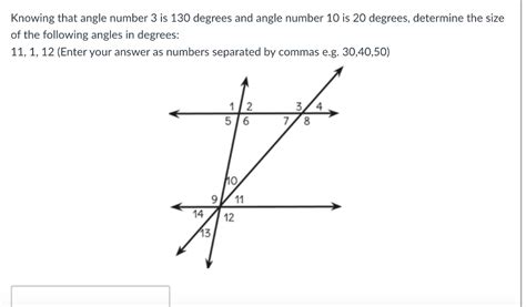 Solved Knowing that angle number 3 is 130 degrees and angle | Chegg.com