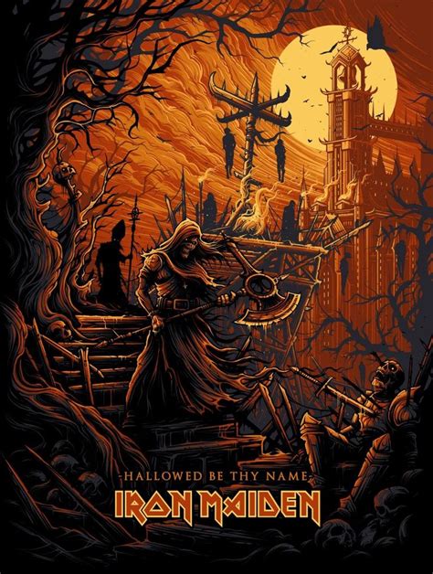 Iron Maiden "Hallowed Be Thy Name" artist: Dan Mumford | Iron maiden ...