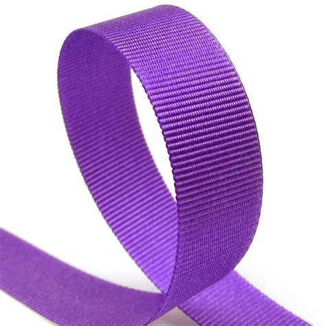 25mm Purple Grosgrain Ribbon 25m Roll - RIBBON UK