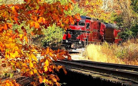 A fall foliage train ride is the best way to experience the yearâ s ...