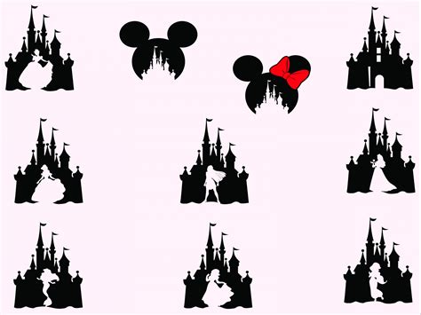 Cinderella Castle Silhouette Vector at Vectorified.com | Collection of ...