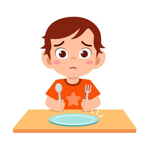 Drawing Of A Hungry Children Stock Photos, Pictures & Royalty-Free Images - iStock