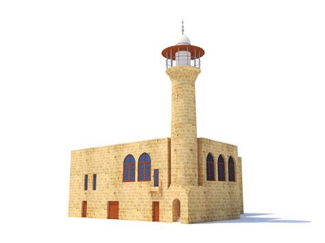 3D Lattakia Port Mosque Model - TurboSquid 1846208